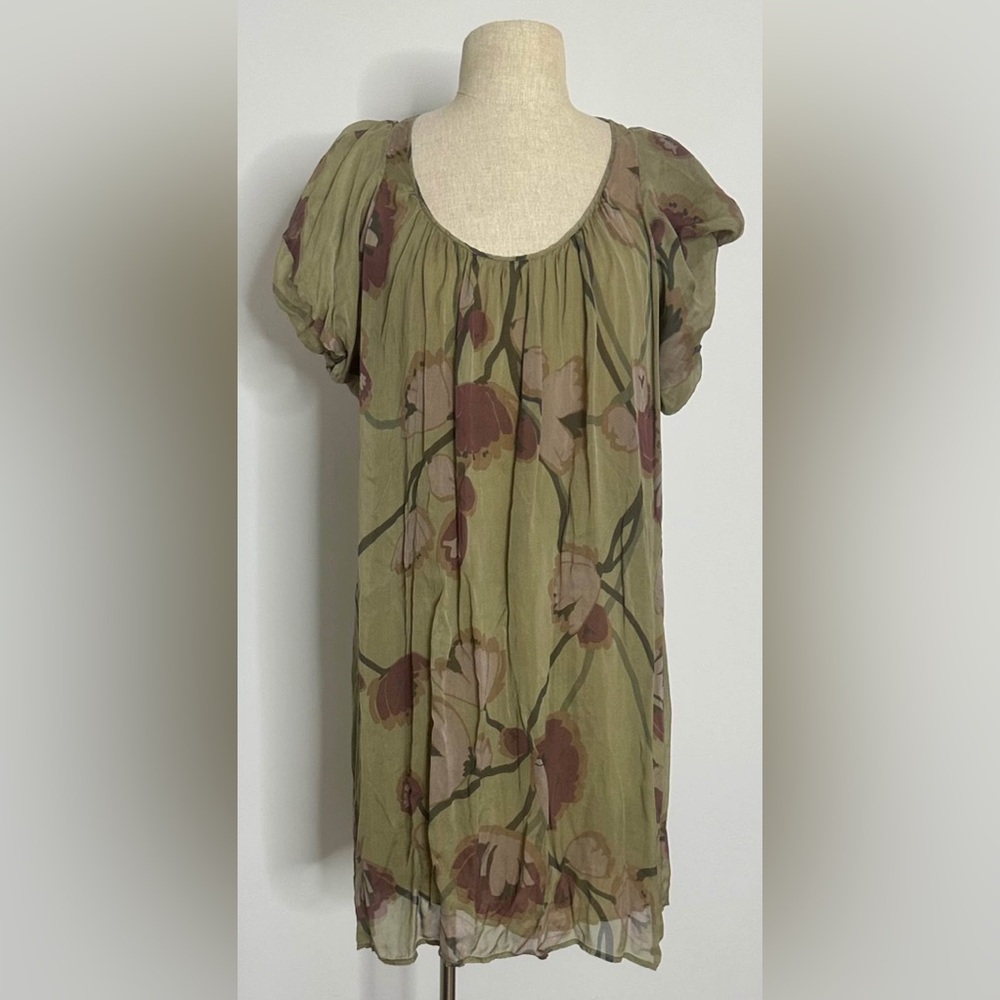IKKS: Floral Sheer Dress